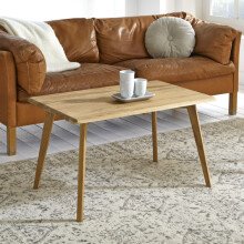 Couchtisch >Oakland 4< in Eiche aus Massivholz - 80x45x50cm (BxHxT)