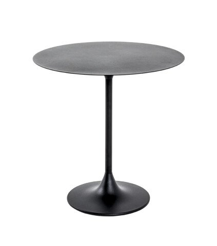 Beistelltisch >Anderlecht< in Schwarz aus Stahlrohr, Metall - 46cm (H)