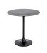 Beistelltisch >Anderlecht< in Schwarz aus Stahlrohr, Metall - 46cm (H)