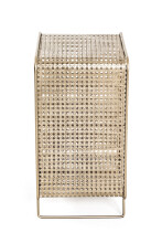 Weinregal >Wien< in gold aus Stahlrohr - 30x46x24cm (BxHxT)