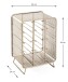 Weinregal >Wien< in gold aus Stahlrohr - 30x46x24cm (BxHxT)
