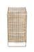 Weinregal >Wien< in gold aus Stahlrohr - 30x46x24cm (BxHxT)