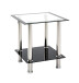 Beistelltisch >Kerstin< in Edelstahl-schwarz - 40x46x40 (BxHxT)