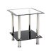 Beistelltisch >Kerstin< in Edelstahl-schwarz - 40x46x40 (BxHxT)