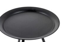 Beistelltisch in Schwarz aus Metall - 47cm (H)