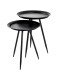 Beistelltisch in Schwarz aus Metall - 47cm (H)