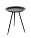 Beistelltisch in Schwarz aus Metall - 47cm (H)