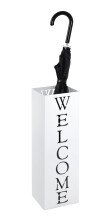 Schirmständer >Welcome< in Weiß aus...