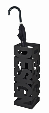 Schirmständer >Pop< in Schwarz aus Stahl - 16x48x16cm (BxHxT)