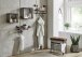 Sitzbank >Pipe< in anthrazit-braun - 51x48x34cm (BxHxT)