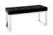 Sitzbank >Ronja 1< in Edelstahl-schwarz - 100x48x41 (BxHxT)