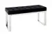 Sitzbank >Ronja 1< in Edelstahl-schwarz - 100x48x41 (BxHxT)