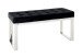 Sitzbank >Ronja 1< in Edelstahl-schwarz - 100x48x41 (BxHxT)