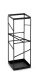 Schirmständer >Aller< in Schwarz aus Stahlrohr - 17x49x17cm (BxHxT)