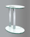 Beistelltisch >Artur< in Chrom aus Stahl, Glas 8mm - 45x50x35cm (BxHxT)