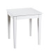 Beistelltisch >Amur< in Weiß aus Massivholz, MDF - 45x51x45cm (BxHxT)