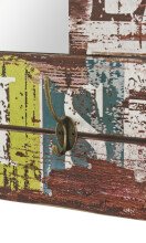 Wandgarderobe >Heart< in vintage aus MDF, Metall - 80x52x10cm (BxHxT)