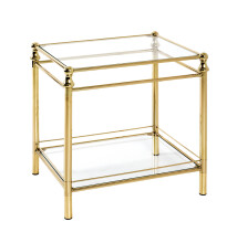 Beistelltisch >Lambado< in vermessingt - 52x53x42...