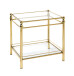 Beistelltisch >Lambado< in vermessingt - 52x53x42 (BxHxT)
