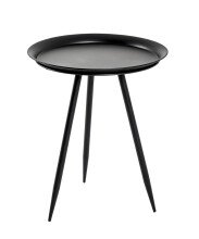 Beistelltisch in Schwarz aus Metall - 54cm (H)