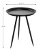 Beistelltisch in Schwarz aus Metall - 54cm (H)