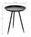Beistelltisch in Schwarz aus Metall - 54cm (H)