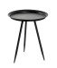 Beistelltisch in Schwarz aus Metall - 54cm (H)