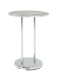 Beistelltisch >Lupus< in chrom-Betonoptik aus Stahl, MDF - 55cm (H)