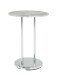 Beistelltisch >Lupus< in chrom-Betonoptik aus Stahl, MDF - 55cm (H)