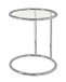 Beistelltisch >Vision< in Chrom aus Stahl, Glas - 55cm (H)
