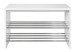 Sitzbank >Martin< in weiß-chrom aus MDF, Stahl - 81x55x30cm (BxHxT)