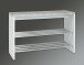 Sitzbank >Martin< in Betonoptik-weiß-chrom aus MDF, Stahl - 81x55x30cm (BxHxT)