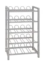 Flaschenregal >Return 5< in alu aus Metall -...