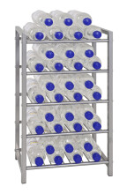 Flaschenregal >Return 5< in alu aus Metall - 34x59x22cm (BxHxT)