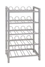 Flaschenregal >Return 5< in alu aus Metall -...