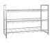 Regal >Jasper 3< in alu aus Stahlrohr - 80x60x30cm (BxHxT)