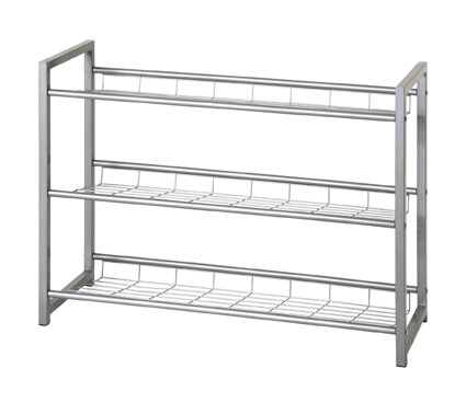 Regal >Jutta< in alu aus Stahlrohr - 80x60x30cm (BxHxT)