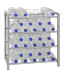 Flaschenregal >Big Return 4< in alu aus Metall - 54x60x31cm (BxHxT)