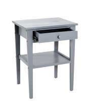 Kommode >Gerit< in grau aus Massivholz - 46x60x35cm (BxHxT)