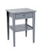 Kommode >Gerit< in grau aus Massivholz - 46x60x35cm (BxHxT)