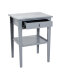 Kommode >Gerit< in grau aus Massivholz - 46x60x35cm (BxHxT)