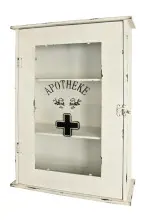 Apothekerschrank >Vital< in Weiß aus Metall,...