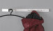 Wandgarderobe >Spike< in chrom-weiß aus Stahlrohr - 4x70x20cm (BxHxT)