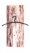 Wandgarderobe >Rinde Glas< in bunt aus Glas, Metall - 30x70x5cm (BxHxT)