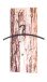 Wandgarderobe >Rinde Glas< in bunt aus Glas, Metall - 30x70x5cm (BxHxT)