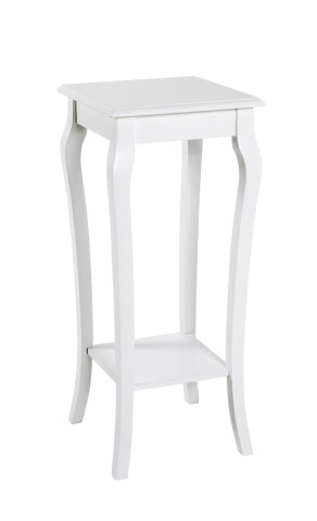 Konsole >Amur< in Weiß aus Massivholz, MDF - 30x71x30cm (BxHxT)