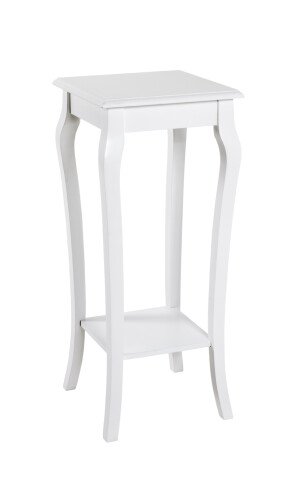 Konsole >Amur< in Weiß aus Massivholz, MDF - 30x71x30cm (BxHxT)