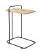 Beistelltisch >Ruwer< in schwarz-eiche - 35x73x49 (BxHxT)
