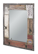 Garderobenleiste >Route< in vintage aus MDF, Metall...