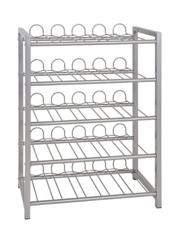 Flaschenregal >Big Return 5< in alu aus Metall - 54x76x31cm (BxHxT)